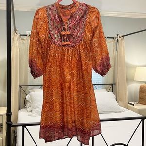 Matta silk batik mini dress S